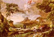 Gaspard Dughet Landscape with St.Augustine and the Mystery of the Trinity china oil painting reproduction